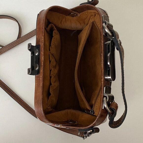 PATRICIA NASH MINI MEADOWS COLLECTION ANTICA LEATHER PURSE - Picture 7 of 11